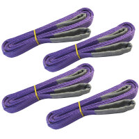 4x Hebeband 1000 kg 1 to lila 1 m Hebegurt Hebeschlinge...