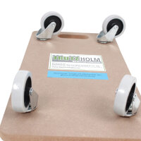 2er Set Transportroller SOFT WHEEL indoor MDF Platte 200 kg