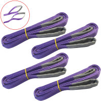 4x Hebeband 1000 kg 1 to lila 3 m Hebegurt Hebeschlinge...