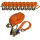 10x Profi Ratschen Spanngurt Spanngurte Zurrgurt 2-tlg 6m 2t 2to 2000kg TÜV/GS ORANGE