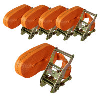 5x Profi Ratschen Spanngurt Spanngurte Zurrgurt 1-tlg 6m...