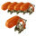 5x Profi Ratschen Spanngurt Spanngurte Zurrgurt 1-tlg 6m 2t 2to 2000kg TÜV/GS ORANGE