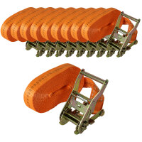 10x Profi Ratschen Spanngurt Spanngurte Zurrgurt 1-tlg 6m...