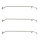 3x  Alu-Bügel XL verstellbar 1300 - 2100mm für Anhänger Flach-Planen Planenstütze