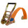 4x Spanngurt Ratschen Zurrgurt 8m 5000kg 5t 5to TÜV/GS ORANGE 2-tlg.
