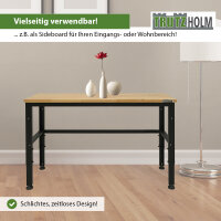 Werkbank höhenverstellbar 135x46x88-97 cm 300 kg Stahlgestell Hartholzplatte Werktisch Arbeitstisch