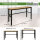 Werkbank höhenverstellbar 135x46x88-97 cm 300 kg Stahlgestell Hartholzplatte Werktisch Arbeitstisch