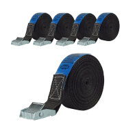 5x Spanngurt Gurt Zurrgurt Klemmschloss Auto 1-tlg 6m 250...
