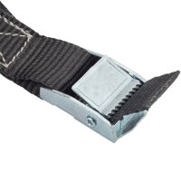 5x Spanngurt Gurt Zurrgurt Klemmschloss Auto 1-tlg 6m 250 kg SCHWARZ