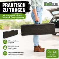 2x Bierbank Klappbank aus Kunstoff Grau Holzoptik 180cm klappbar Bierzeltbank Campingbank