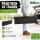 2x Bierbank Klappbank aus Kunstoff Grau Holzoptik 180cm klappbar Bierzeltbank Campingbank