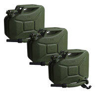 3x Benzinkanister Kraftstoffkanister Metall 10 Liter...