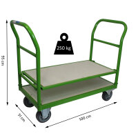 Profi Etagenwagen 250 kg 2 Etagen höhenverstellbar Plattformwagen