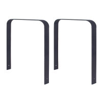 2 x Fahrradanlehnbügel 115 x 76 cm Flachstahl 12 mm...