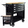 Werkstattwagen Profi Compact unbestückt 91 x 68  x 46 cm Holzplatte 4 Schubladen Lochwand Ablage sw