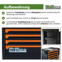 Werkstattwagen 249 tlg.gefüllt CRV 8 Schubladen 97 x 85 x 46 cm  Werkzeugwagen Seitentür