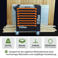 Werkstattwagen 249 tlg.gefüllt CRV 8 Schubladen 97 x 85 x 46 cm  Werkzeugwagen Seitentür