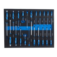 Werkstattwagen mit 249 tlg. Chrom-Vanadium Werkzeug 8 Schubladen 97 x 85 x 46cm  Seitentür Interlock