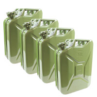 4x Benzinkanister Kraftstoffkanister Metall 20 Liter...