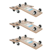 6er Set Transportroller SOFT WHEEL indoor MDF 200 kg...