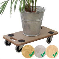6er Set Transportroller SOFT WHEEL indoor MDF 200 kg Möbelroller