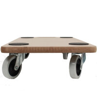 6er Set Transportroller SOFT WHEEL indoor MDF 200 kg Möbelroller
