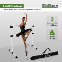 Ballettstange höhenverstellbar von 11-120 cm Ballett Stange für zuhause 125cm breit Pilates