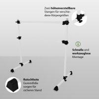 Ballettstange höhenverstellbar von 11-120 cm Ballett Stange für zuhause 125cm breit Pilates