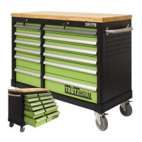 Werkstattwagen DELUXE 12 Schubladen 123 cm Breite mit...