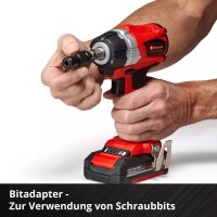 Einhell Akku-Schlagschrauber TE-CW 18 Li BL - solo LED Licht 1/2 Zoll Bit-Adapter