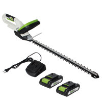 Akku Heckenschere 20V/2.0Ah mit 2 Akkus und...