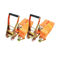 2x Spanngurte mit Ratsche Zurrgurt Spanngurte 2-tlg 10m...