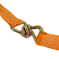 4x Spanngurt mit Ratsche Zurrgurt 6m 3000kg 3to 2-tlg. 35mm TÜV / GS orange