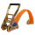 4x Spanngurt mit Ratsche Zurrgurt 6m 3000kg 3to 2-tlg. 35mm TÜV / GS orange