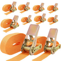 10x Profi Ratschen Spanngurt Spanngurte Zurrgurt 1-tlg 6m...