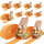 10x Profi Ratschen Spanngurt Spanngurte Zurrgurt 1-tlg 6m 0,8t 0,8to 800 kg TÜV/GS ORANGE