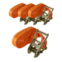 4x Profi Ratschen Spanngurt Spanngurte Zurrgurt 1-tlg 6m...