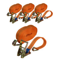 4x Profi Ratschen Spanngurt Spanngurte Zurrgurt 2-tlg 6m...