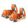 2x Profi Ratschen Spanngurt Spanngurte Zurrgurt 2-tlg 5m 4t 4to 4000kg TÜV/GS ORANGE