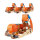 4x Profi Ratschen Spanngurt Spanngurte Zurrgurt 2-tlg 5m 4t 4to 4000kg TÜV/GS ORANGE