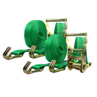 2x Profi Ratschen Spanngurt Zurrgurt 2-tlg 6m 2t 2to...