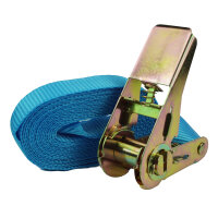 2x Profi Ratschen Spanngurt Spanngurte Zurrgurt 1-tlg 4m 0,8t 0,8to 800kg TÜV/GS BLAU