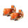 2x Profi Ratschen Spanngurt Spanngurte Zurrgurt 2-tlg 8m 4t 4to 4000kg TÜV/GS ORANGE