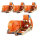4x Profi Ratschen Spanngurt Spanngurte Zurrgurt 2-tlg 8m 4t 4to 4000kg TÜV/GS ORANGE