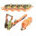 5x Spanngurt Ratschen Zurrgurt 5m 1500kg 1,5t 1,5to TÜV/GS ORANGE 2-tlg.