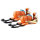 2x Spanngurt Ratschen Zurrgurt 5m 800kg 0,8t 0,8to ORANGE 2tlg