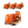 4x Spanngurt Ratschen Zurrgurt 10m 4t 4000kg 4to TÜV/GS ORANGE 2-tlg.