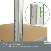Schwerlastregal 180x75x75cm 875 kg 5 Böden Regal Steckregal Lagerregal