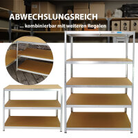 XXL Schwerlastregal 180x115x60 cm 875 kg Traglast Lagerregal Kellerregal