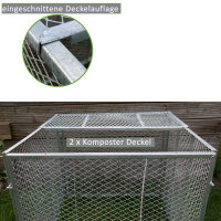 Deckel oder Boden für Komposter Metallkomposter 100 x100 cm aus Streckmetall Gartenkomposter
